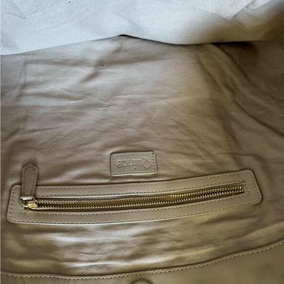 Quince Italian Leather Handwoven Tote - Taupe - Picture 4 of 6